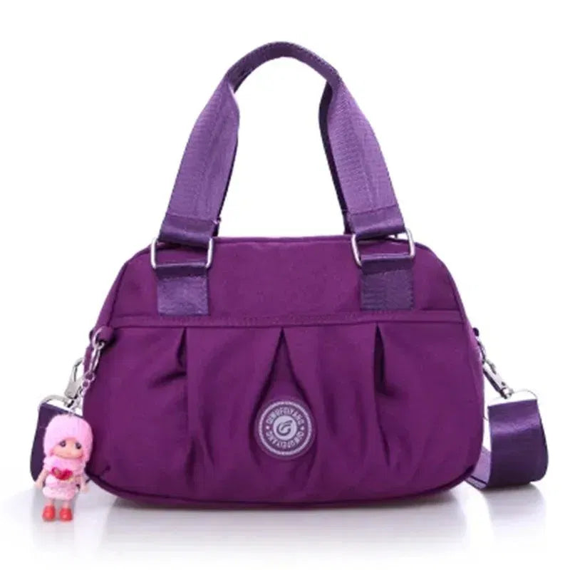 Color: Brown - New Women Bag Nylon Waterproof Messenger Bags For Lady Crossbody Shoulder Bag Casual Handbags High Quality Multifunctional