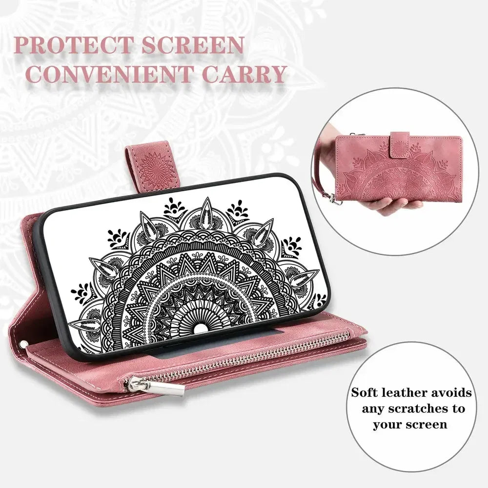 Color: GRAY, Material: tpu - CrossBody Strap Zipper Wallet Coque for Samsung Galaxy A71 A51 A50 A41 A21S A30 A70 A50S A20 A31 A30S A10 A20E A 51 70 Flip Case