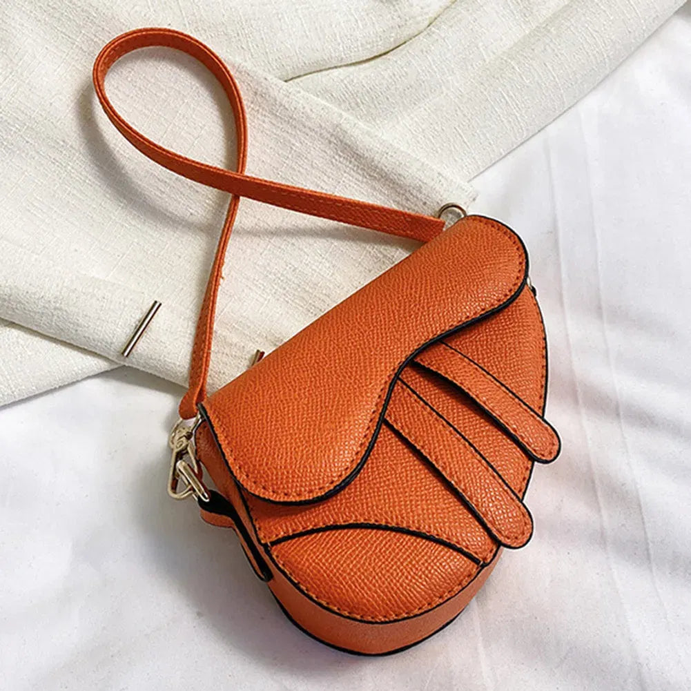 Color: GRAY - Women Fashion Mini Handbags Hasp Zipper Messenger Bags Saddle Bag Solid Color Casual Simple Inside Lock Ornament Bag