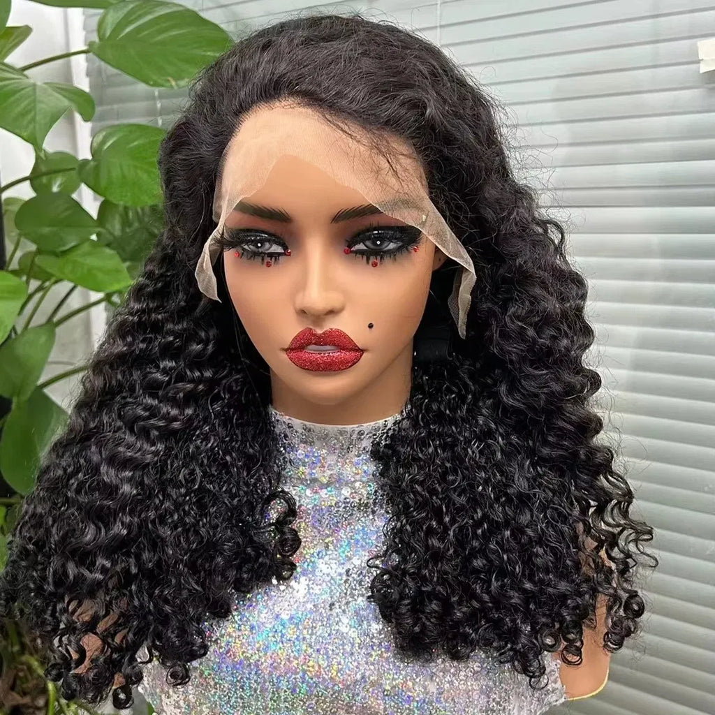 Color: T1B/613, Ships From: CHINA, Stretched Length: 20inches, Density: 300%, Lace Size: 13x4 - 300% Density 12A Double Drawn 13x4 Lace Front Bouncy Curly Human Hair Wigs Natural Burmese Curly Remy Hair Wigs for Black Women
