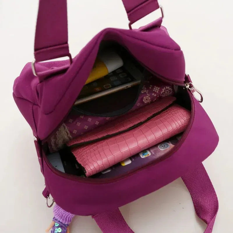 Color: MULTI - Crossbody Bags for Women Simple Canvas Square waterproof Bag Designer Luxury Women's Bag 2024 Fashion Female Handbags for Women