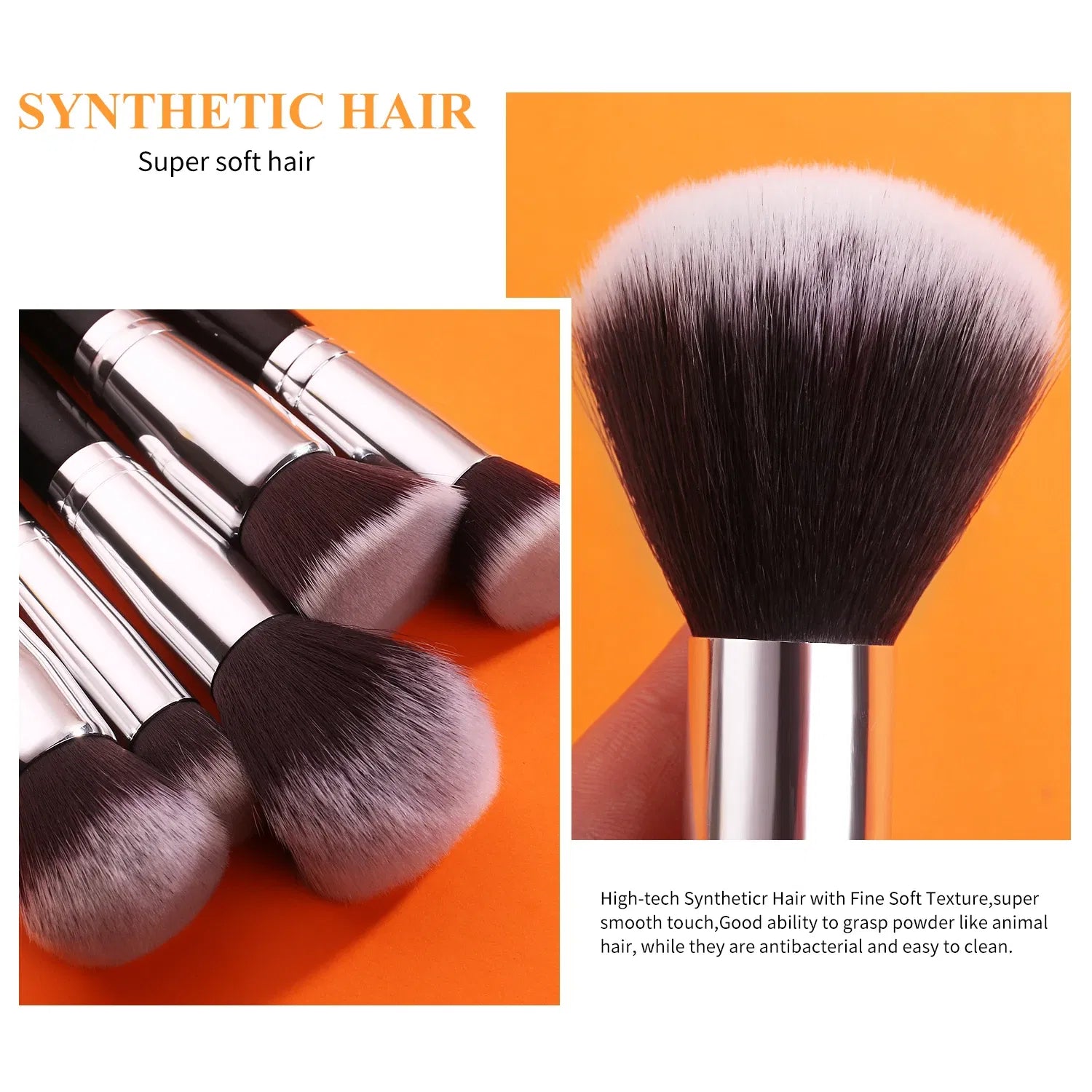 Handle Color: Green, Ships From: Poland - BEILI Makeup Brush Set with Holder 30-42Pcs Professional Foundation Powder Blush Eyeshadow Blending Brushes Kit Make Up Tools