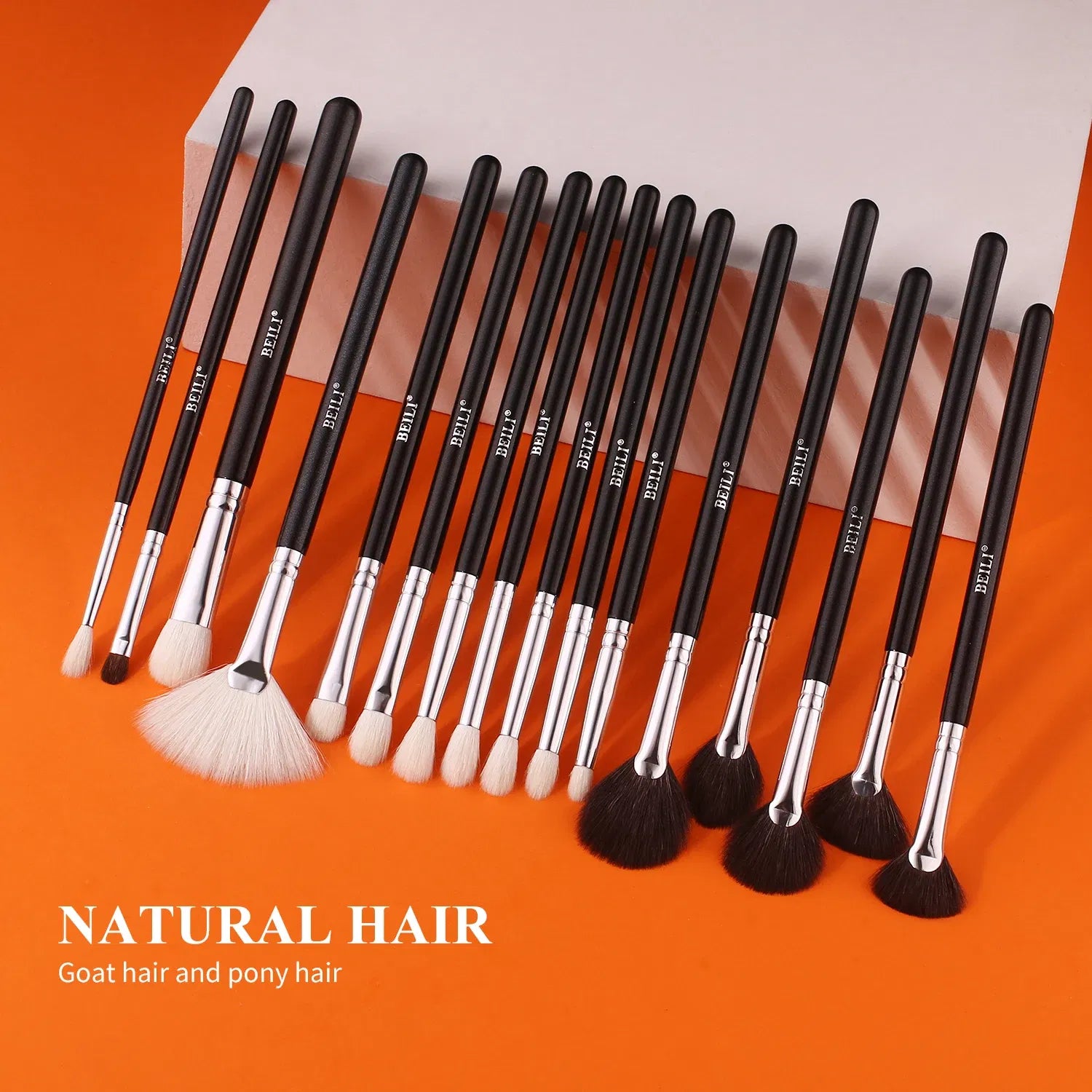 Handle Color: Green, Ships From: Poland - BEILI Makeup Brush Set with Holder 30-42Pcs Professional Foundation Powder Blush Eyeshadow Blending Brushes Kit Make Up Tools