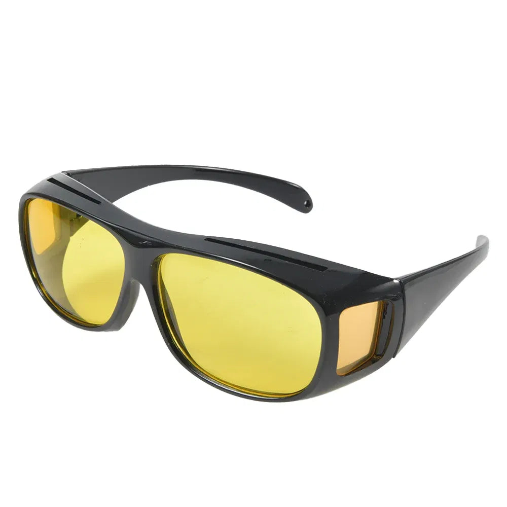 Color Name: Gold - Car Night Vision Sunglasses Night Driving Glasses Driver Goggles Unisex Sun Glasses UV Protection    Sunglasses