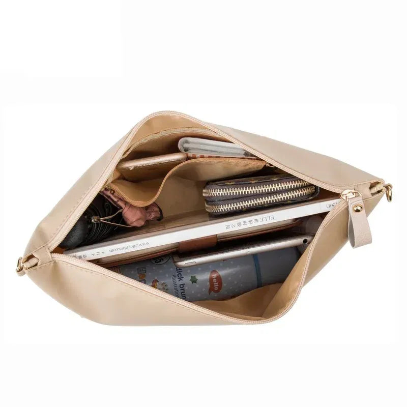 Color: GRAY - Nylon Organizer Insert Bag Women Nylon Travel Insert  Travel Makeup Bag Traveling Multi-functional Makeup Insert Bags