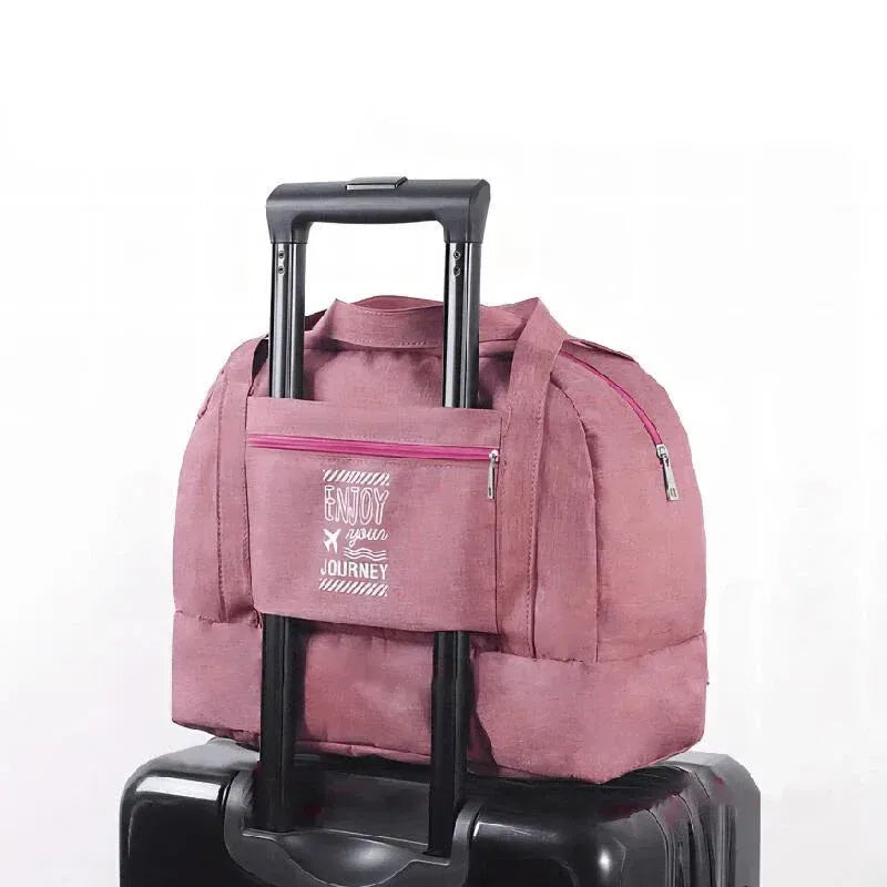 Color: black - Double-Layer Waterproof Travel Bag for Gym & Swimming -Portable Handheld Dry/Wet Separation Cosmetic Toiletry Storage Unisex Bag