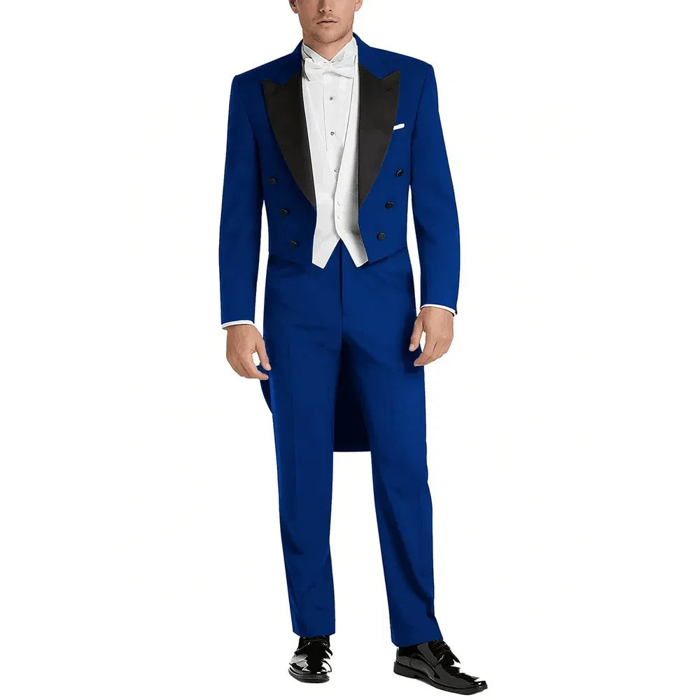 Color: Silver, Size: XS?old? - Italy Style Aristocratic Men Suit Three Pieces(Jacket+Pants+Vest) Hot-selling High-quality Double Breasted Male Clothing