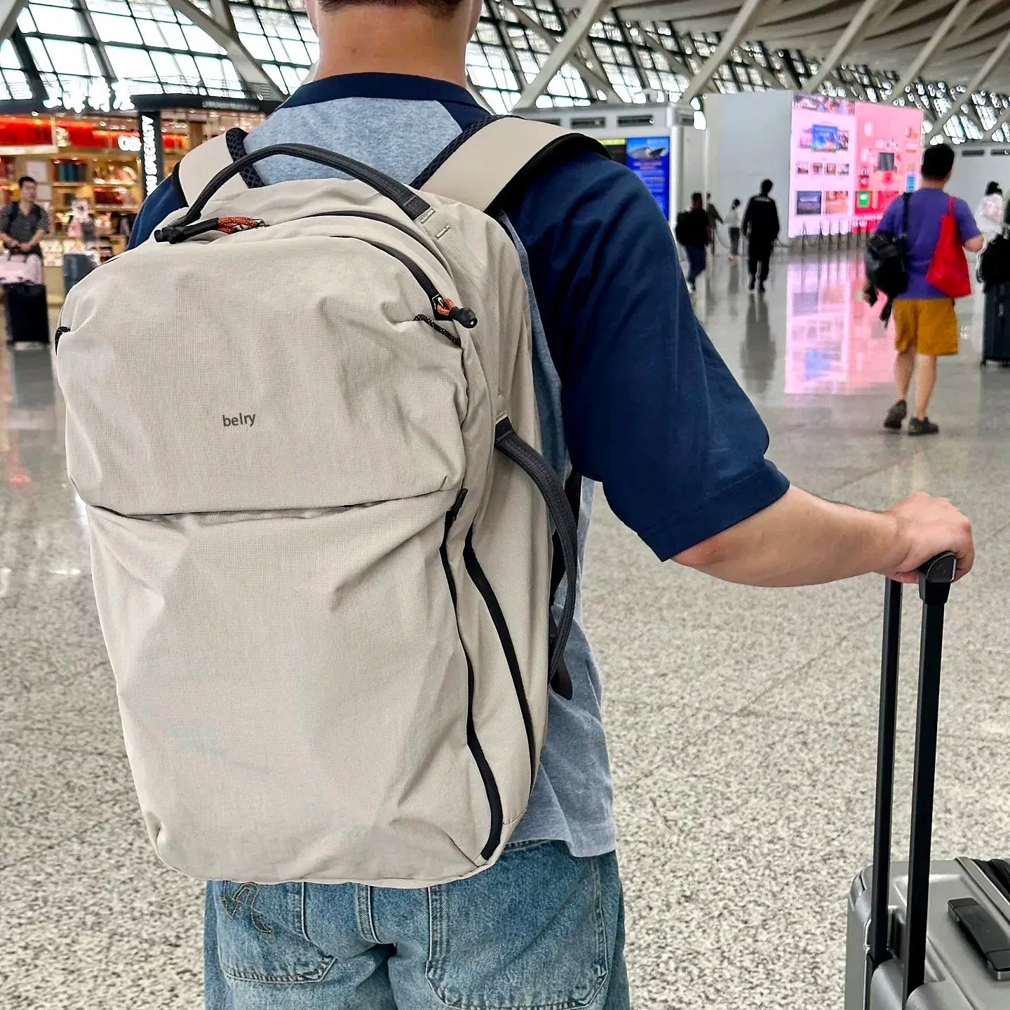 Color: black - Bely Multi-Functional Backpack Australia 30L Large Capacity Travel Backpack Cabin Bag