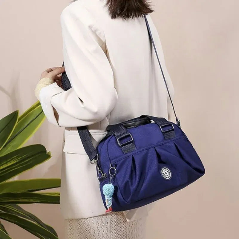 Color: Brown - New Women Bag Nylon Waterproof Messenger Bags For Lady Crossbody Shoulder Bag Casual Handbags High Quality Multifunctional