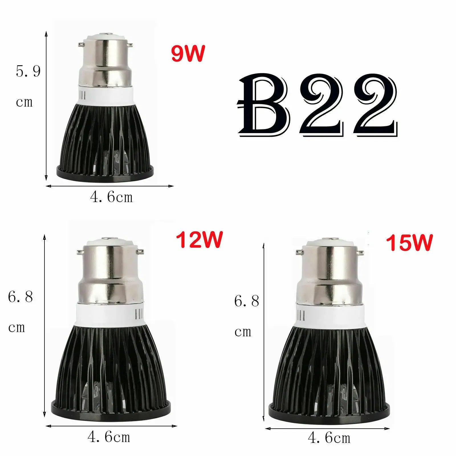 Emitting Color: Green, Number of LED Chip: 6 pcs, Wattage: 3w - Colorful Dimmable LED Spotlight Bulbs GU10 MR16 E27 E14 B22 15W 12W 9W 110V 220V DC 12V Lamp Red Yellow Blue Green Purple