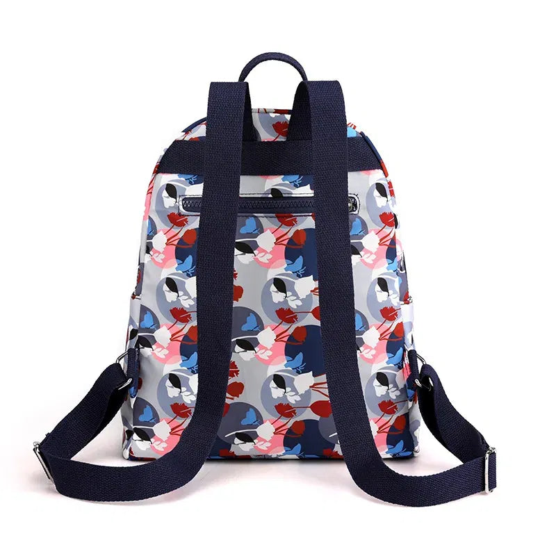Color: GRAY - Printing Backpack for Women Travel High Capacity Waterproof College Backpack Trendy Women Laptop School Bags Cute Girl