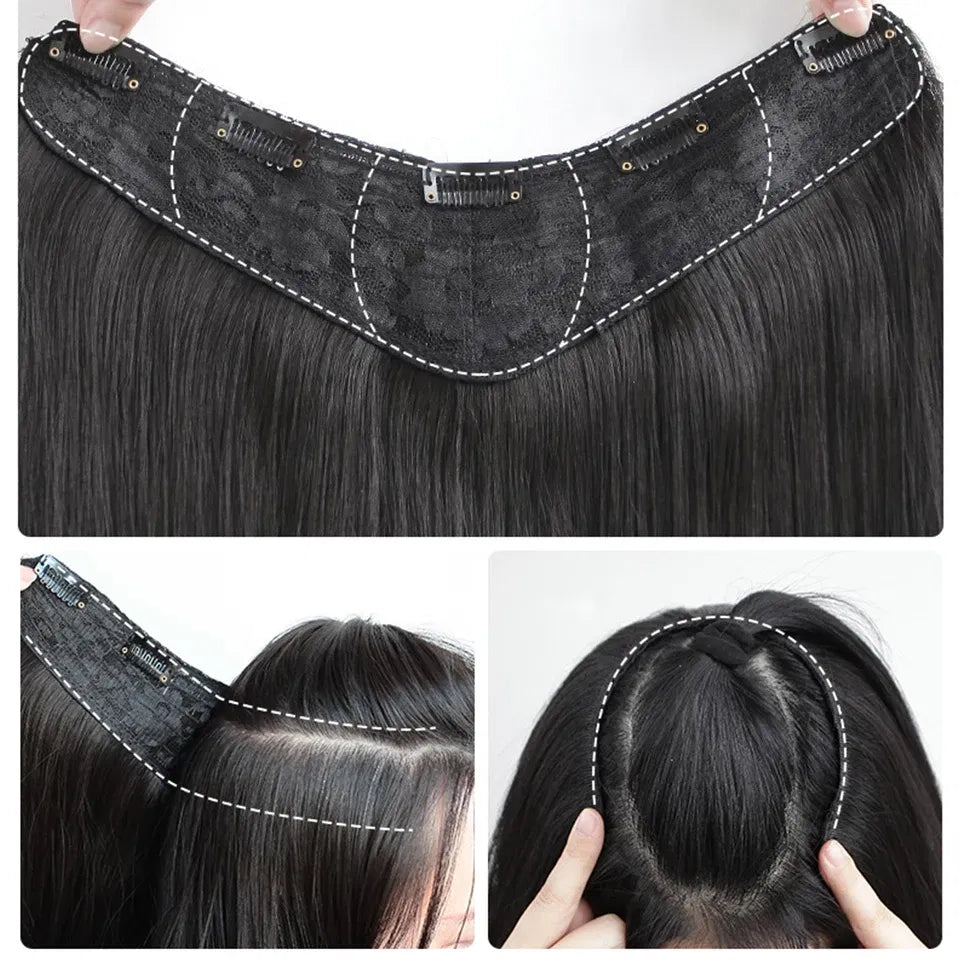 Color: P4/27 - AOSI Part Synthetic Clip In Hair Extension Long Thick Curly Natural Blonde Flase Hair Hairpieces For Women Heat Resistant