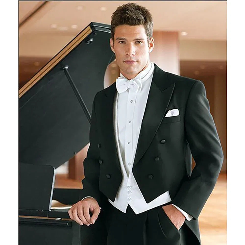 Color: Silver, Size: XS?old? - Italy Style Aristocratic Men Suit Three Pieces(Jacket+Pants+Vest) Hot-selling High-quality Double Breasted Male Clothing