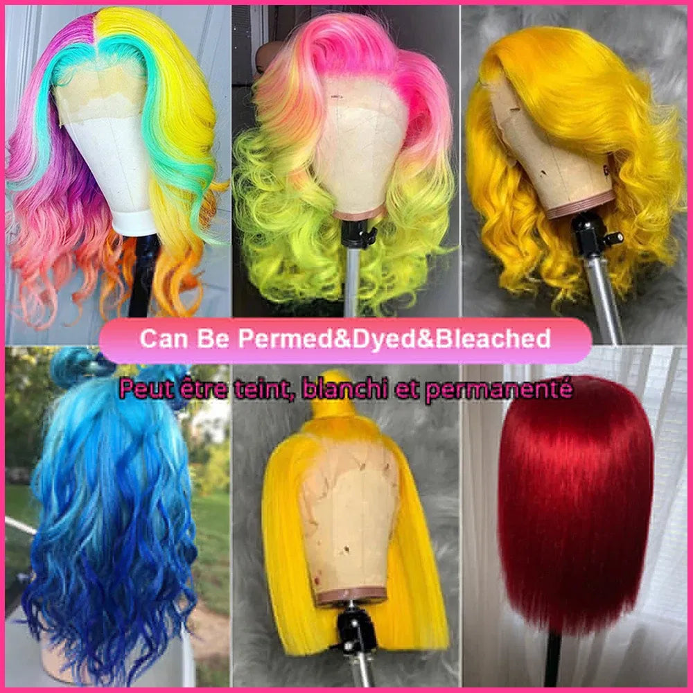 Hair Color: F2/33, Ships From: CHINA, Stretched Length: 16inches - 180% Short Bob Wig Lace Front Human Hair Wigs For Women Human Hair Bone Straight Human Hair Wig Transparent Lace Frontal Wig
