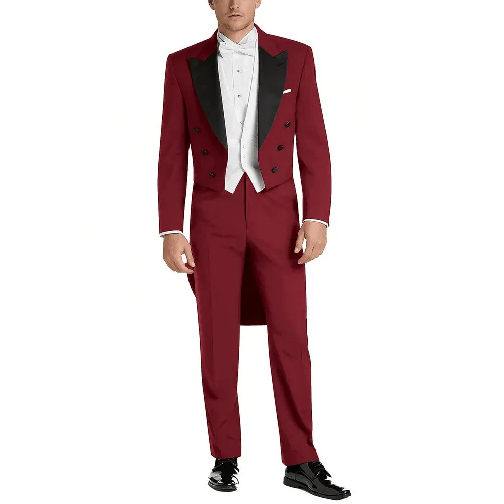 Color: Silver, Size: XS?old? - Italy Style Aristocratic Men Suit Three Pieces(Jacket+Pants+Vest) Hot-selling High-quality Double Breasted Male Clothing