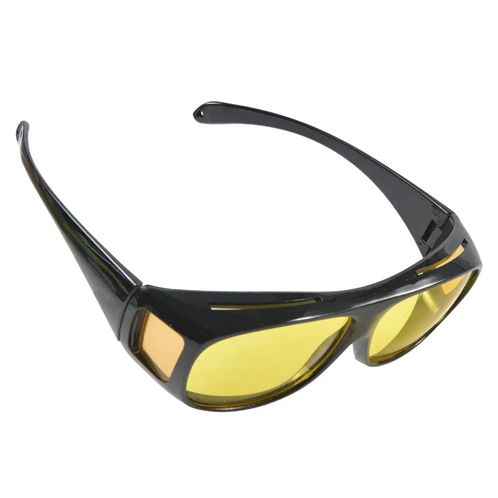 Color Name: Gold - Car Night Vision Sunglasses Night Driving Glasses Driver Goggles Unisex Sun Glasses UV Protection    Sunglasses