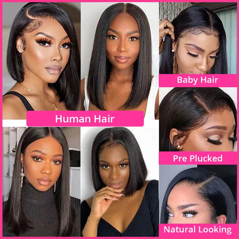 Hair Color: F2/33, Ships From: CHINA, Stretched Length: 16inches - 180% Short Bob Wig Lace Front Human Hair Wigs For Women Human Hair Bone Straight Human Hair Wig Transparent Lace Frontal Wig