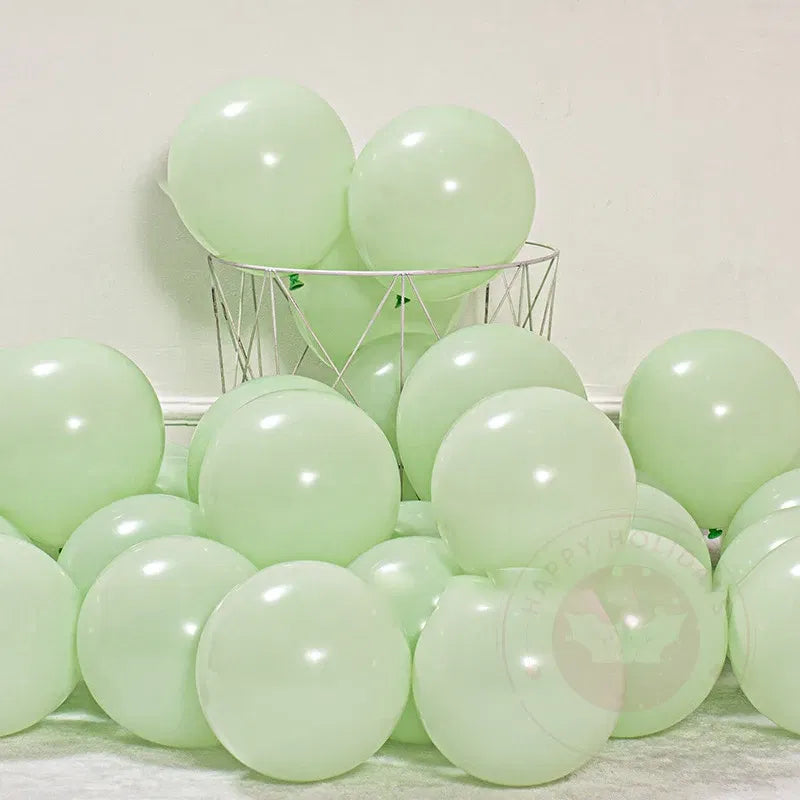 Color: Light Grey, Ballon Size: 10inch, Ships From: CHINA - 10inch 20/50/100pcs Vintage Olive Green Avocado Ink Green Balloon Baby Birthday Party Decoration Forest Themed Scene Decoration