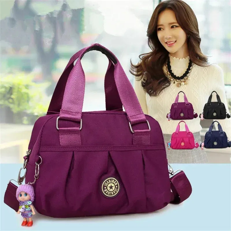 Color: MULTI - Crossbody Bags for Women Simple Canvas Square waterproof Bag Designer Luxury Women's Bag 2024 Fashion Female Handbags for Women