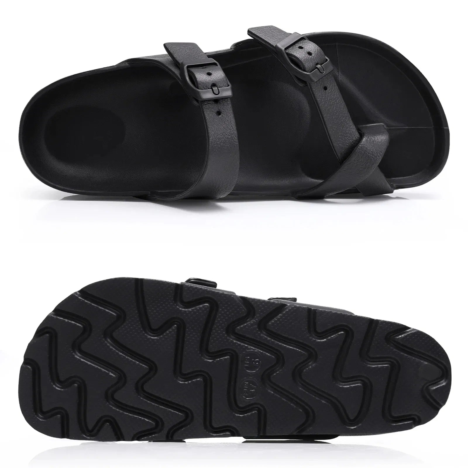 Color: PURPLE, Shoe Size: 34.5 - Crestar Women Platform Sandals Fashion EVA Insole Clogs with Arch Support Adjustable Buckle Slippers Outdoors Non-slip Sandals