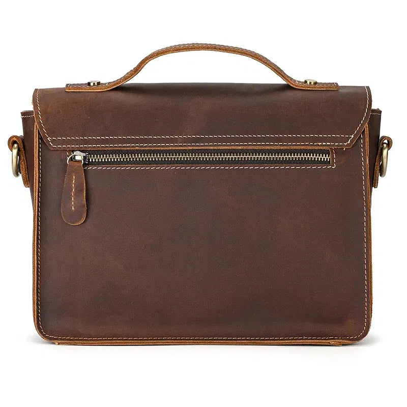 Color: Beige, Ships From: CHINA - Luufan Crazy Horse Leather Men's Shoulder Bag Vintage Messenger Bags Men Male Small Travel Crossbody Bags Man Handbag Sling Bag