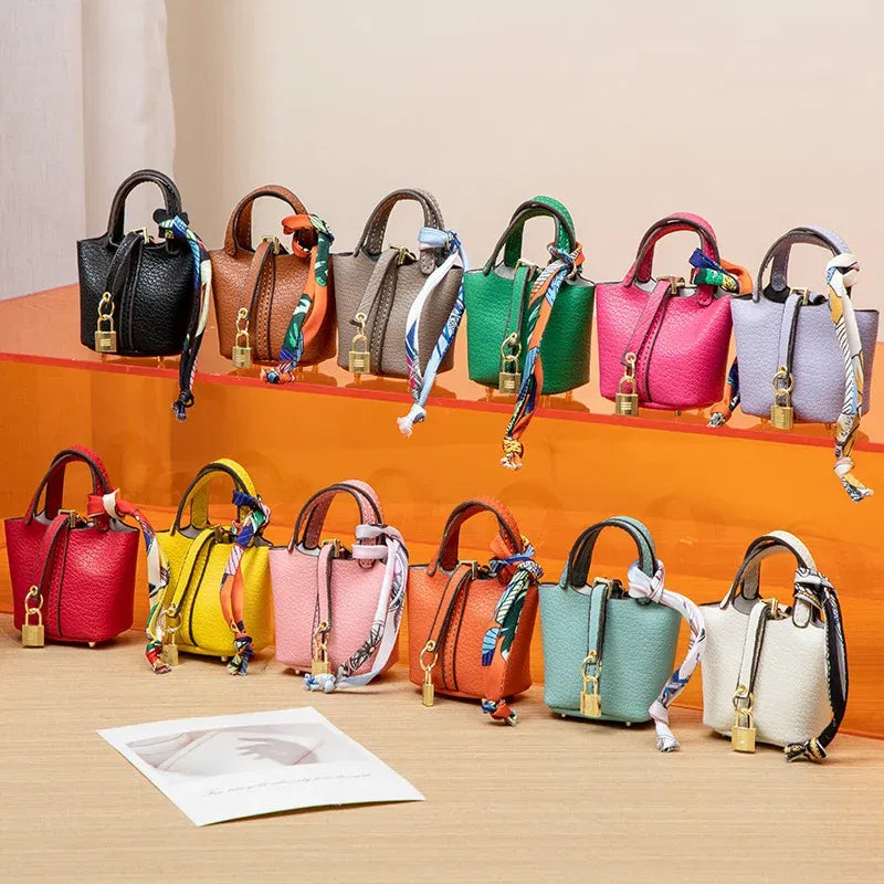Color: black - Mini Bag Pendant Keychain Hanging Accessory Zero Wallet Creative Portable Bracelet Bluetooth Earphone Bag Multifunctional