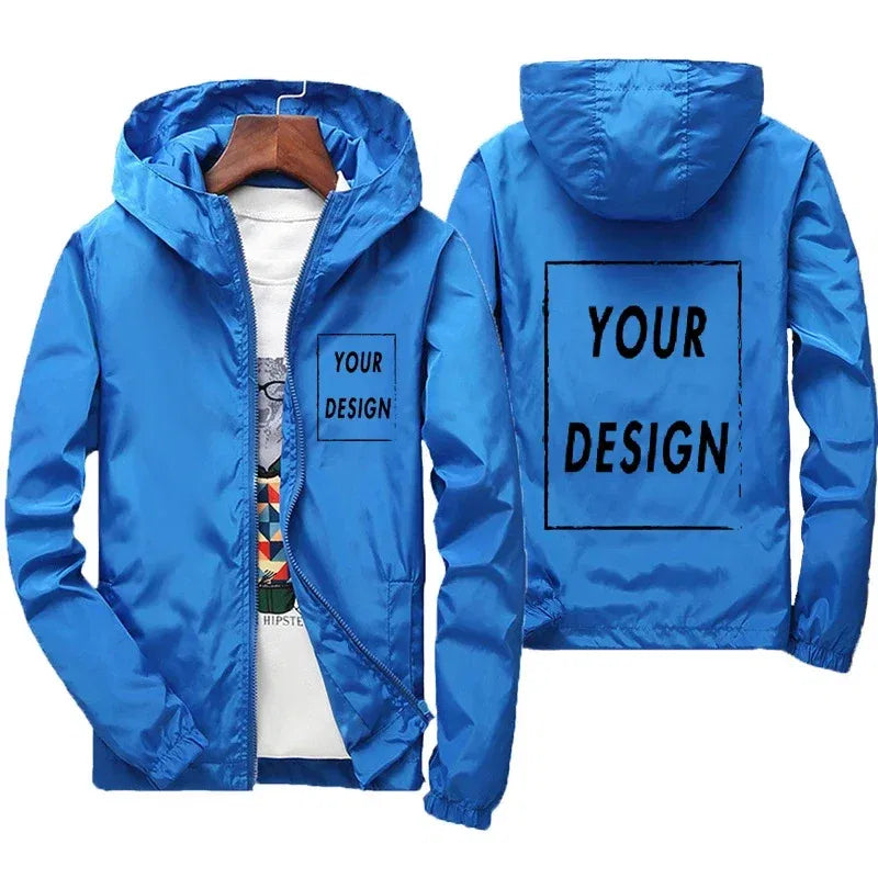 Color: Pink, Size: 5XL - Custom Brand Logo Autumn Jacket Men Waterproof Warm Windbreaker Casual Clothing Big Size 6Xl Men Green Black Red Jacket Outdoor