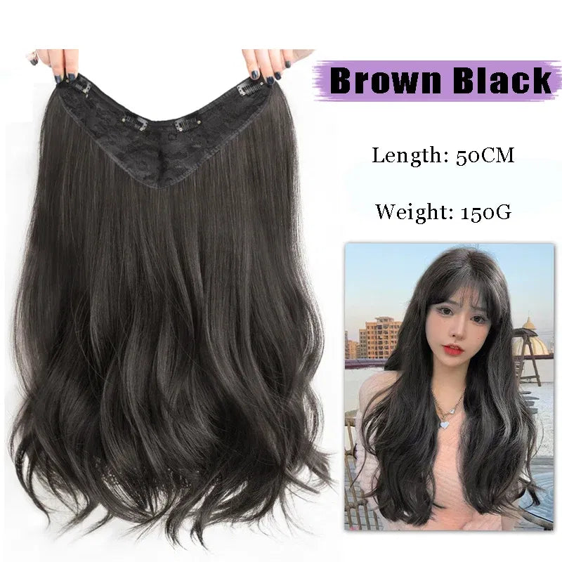 Color: P4/27 - AOSI Part Synthetic Clip In Hair Extension Long Thick Curly Natural Blonde Flase Hair Hairpieces For Women Heat Resistant
