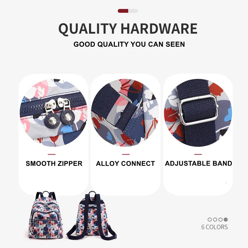 Color: GRAY - Printing Backpack for Women Travel High Capacity Waterproof College Backpack Trendy Women Laptop School Bags Cute Girl