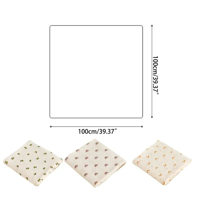 Color: Red, Size: Option 1 - Baby Blanket Newborn Muslin Swaddle 2 Layer Cotton Bath Towel Summer Stroller Cover Wrap Gauze Toddler Sleep Blanket Baby Items
