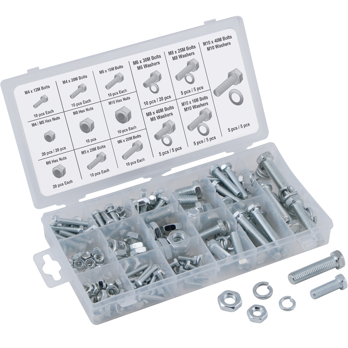 Titan 240-pc metric nut and bolt assortmen