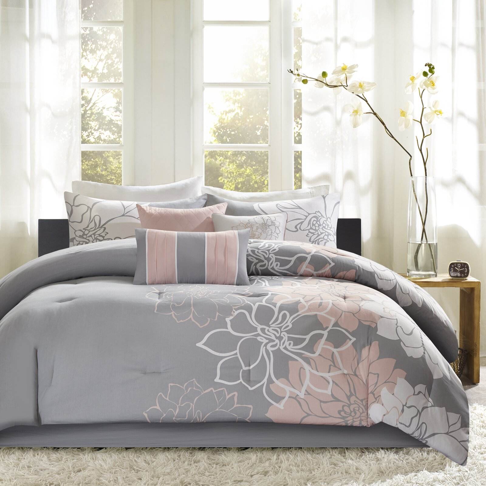 Pattern: Style3, Specifications: Full-Fitted sheet, Style:  - European-style High Sense Four-piece Jacquard Beddings