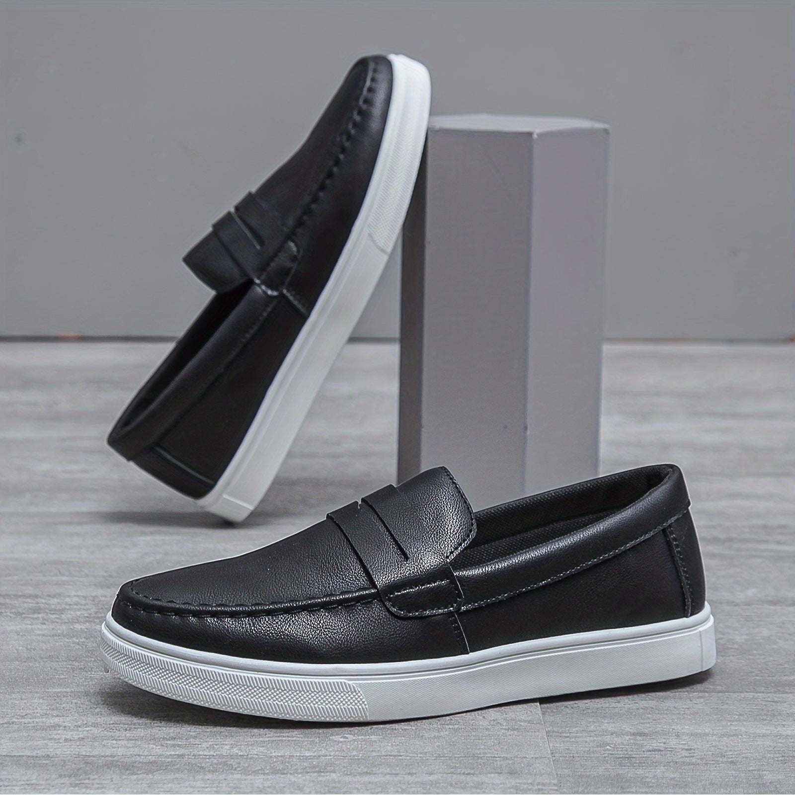 Color: Black, Size: 29.5 - European And American Men's Solid Casual Shoes